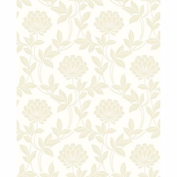 Picture of Ogilvy Bone Floral Wallpaper 