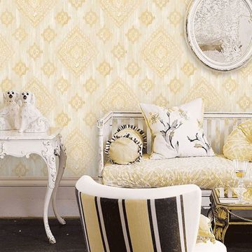 Show details for Leana Gold Medallion Wallpaper