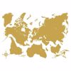 Gold Map Wall Decals