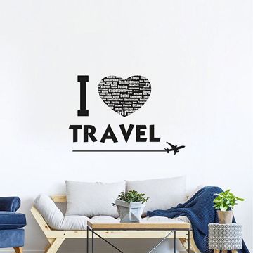 Show details for Travel Wall Quote Decals