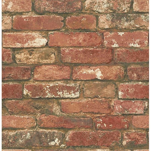 NU2088 - West End Brick Peel and Stick Wallpaper - by NuWallpaper