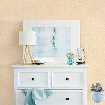 Show details for Jessica Light Yellow Geometric Wallpaper