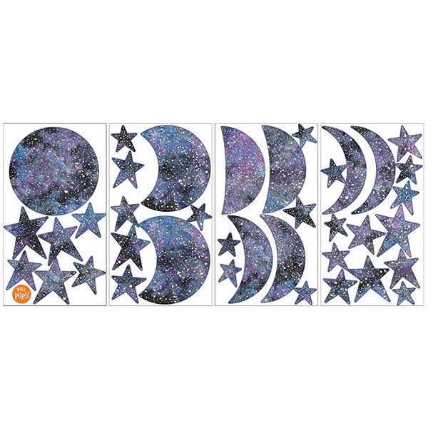 WPK3017 Reach for the Moon Glow in the Dark Wall Art Kit by WallPops