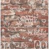 Picture of Rodney Red Tagged Brick Wallpaper