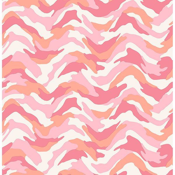 Picture of Stealth Pink Camo Wave Wallpaper