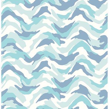 Picture of Stealth Light Blue Camo Wave Wallpaper