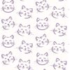 Picture of Purr Purple Cat Wallpaper