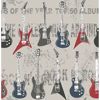 Picture of Richards Red Rock Star Guitar Stripe Wallpaper