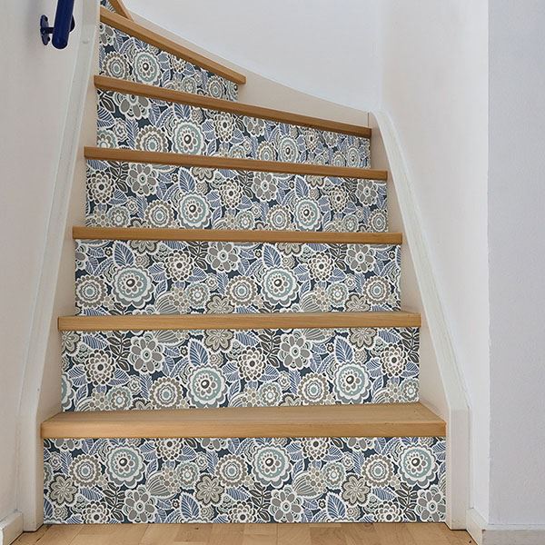 NU3041 Dream On Navy Peel & Stick Wallpaper by NuWallpaper