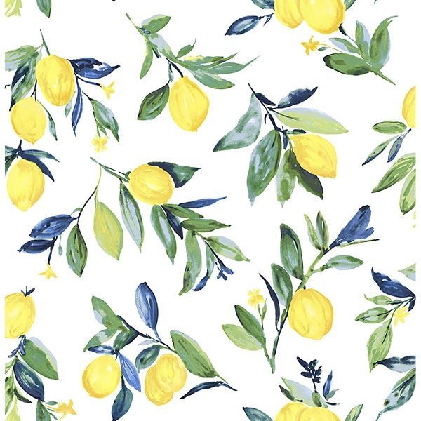 Picture of Lemon Drop Yellow Peel & Stick Wallpaper