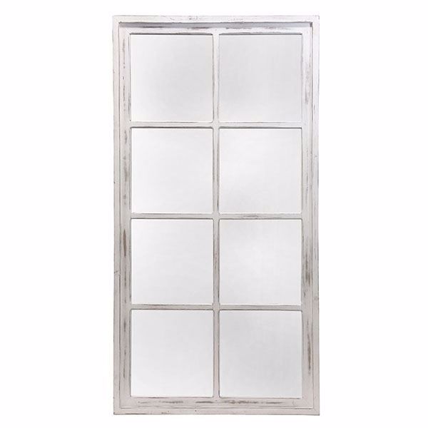 Fmrx8797b Lodi White Windowpane Wood Mirror By Habitat Lodi White Windowpane Wood Mirror