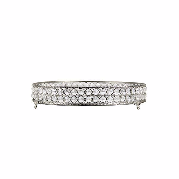 Ftbx9065b Yasmine Large Silver Bling Round Tray By Habitat - Large Silver Round Mirror Tray Ftbx9065b Yasmine Large Silver Bling Round Tray By Habitat - Large Silver Round Mirror Tray