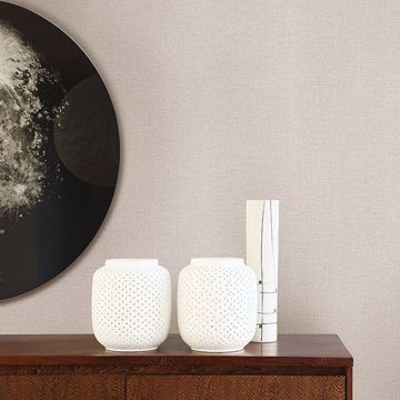 Show details for River Light Grey Linen Texture Wallpaper