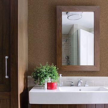 Show details for Klamath Burnt Sienna Asphalt Wallpaper