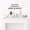Merry and Bright Wall Decal