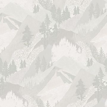 Picture of Range Light Grey Mountains Wallpaper
