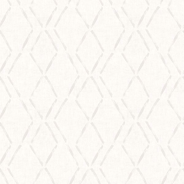 Picture of Tapa Cream Trellis Wallpaper