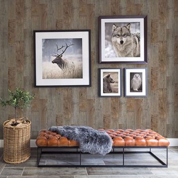 Show details for Chebacco Brown Wooden Planks Wallpaper