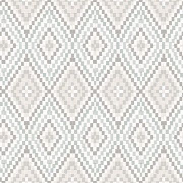Picture of Ganado Grey Geometric Ikat Wallpaper