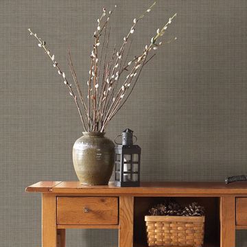 Show details for Kent Brown Grasscloth Wallpaper