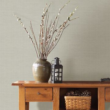 Show details for Kent Beige Grasscloth Wallpaper
