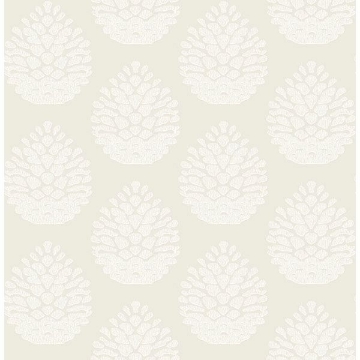 Picture of Totem Eggshell Pinecone Wallpaper