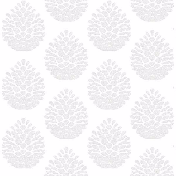 Picture of Totem Light Grey Pinecone Wallpaper