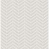 Picture of Bison Grey Herringbone Wallpaper