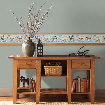 Show details for Songbird Multicolor Floral Trail Border