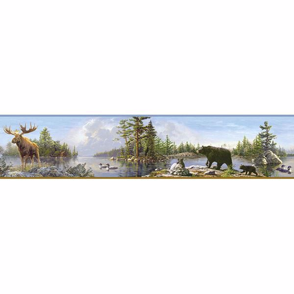 Picture of Moose Lake Multicolor Forest Border