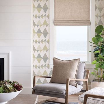 Show details for Trilogy Sage Geometric Wallpaper