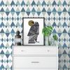 Picture of Trilogy Blue Geometric Wallpaper