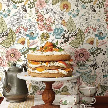 Show details for Whimsy Pink Fauna Wallpaper