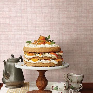 Show details for Mendocino Rose Linen Wallpaper