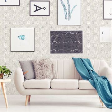 Show details for Tia Blue Texture Wallpaper