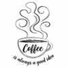 Picture of Always Coffee Wall Quote Decals