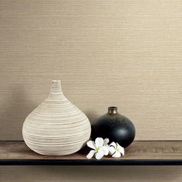 Show details for Agena Khaki Sisal Wallpaper