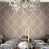 Picture of Dis Neroz Grey Damask Wallpaper