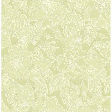 Picture of Toulouse Lime Floral Wallpaper