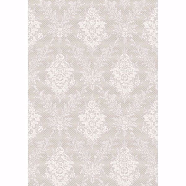Picture of Sofia Light Grey Damask Wallpaper