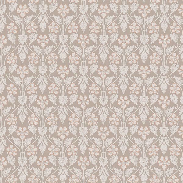 Picture of Nora Light Brown Ogee Wallpaper