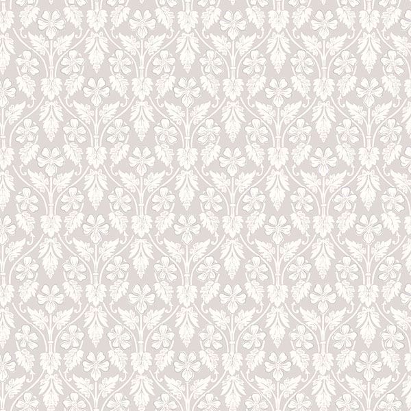 Picture of Nora Light Grey Ogee Wallpaper