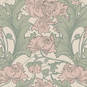 Picture of Siri Rose Floral Wallpaper