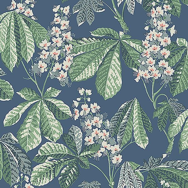 Picture of Chestnut Blossom Slate Floral Wallpaper
