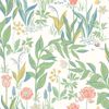 Picture of Spring Garden Off-White Botanical Wallpaper