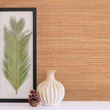 Show details for Li Na Light Brown Grasscloth