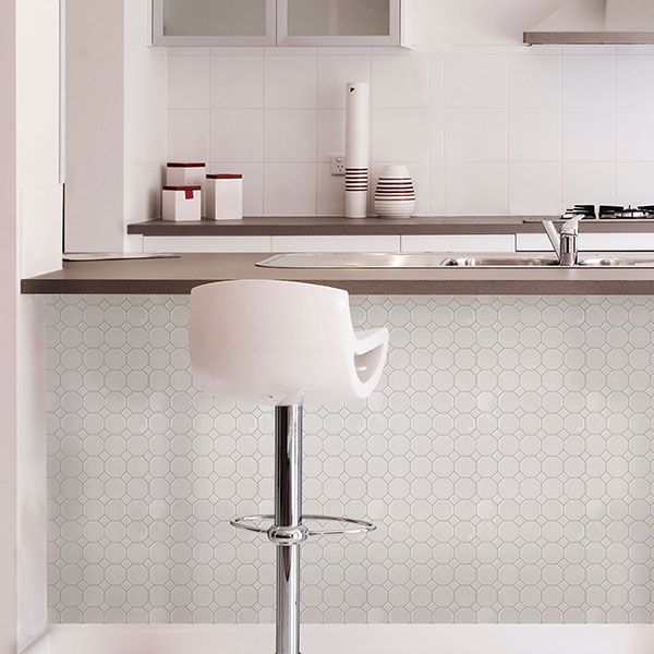 NH2958 - Octagon Peel & Stick Backsplash - by InHome