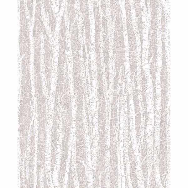 Picture of Flay Taupe Birch Tree Wallpaper