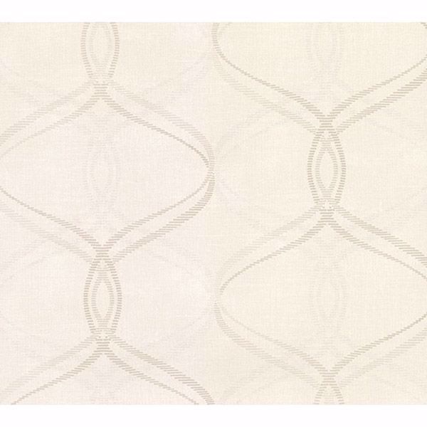 Picture of Waters Cream Ogee Wallpaper