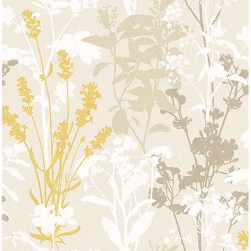 Picture of Pippin Mustard Wild Flowers Wallpaper